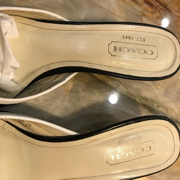 Authentic Coach leather mules. - Picture 6 of 7